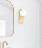 PING G9 Oblong Satin Brass & Opal Diffuser Wall Light IP44